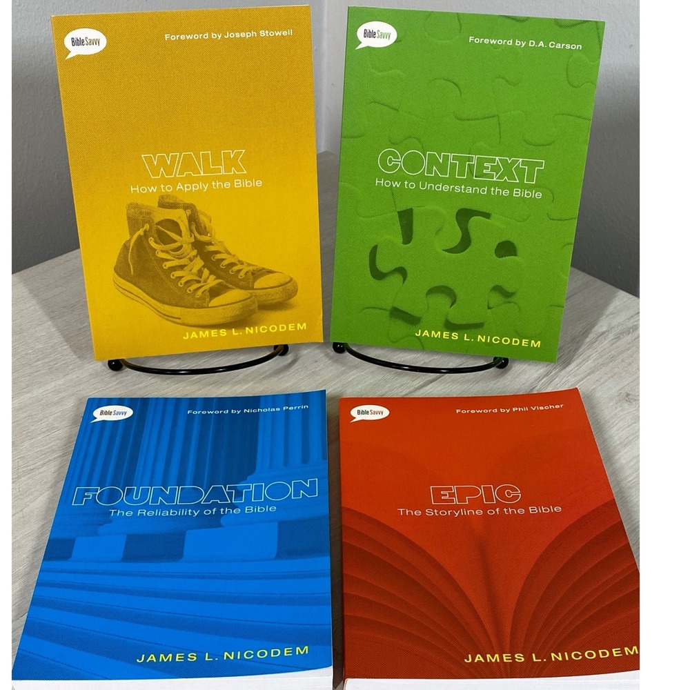 Bible Savvy Series James L Nicodem 4 Book Set Walk Context Foundation Epic Moody